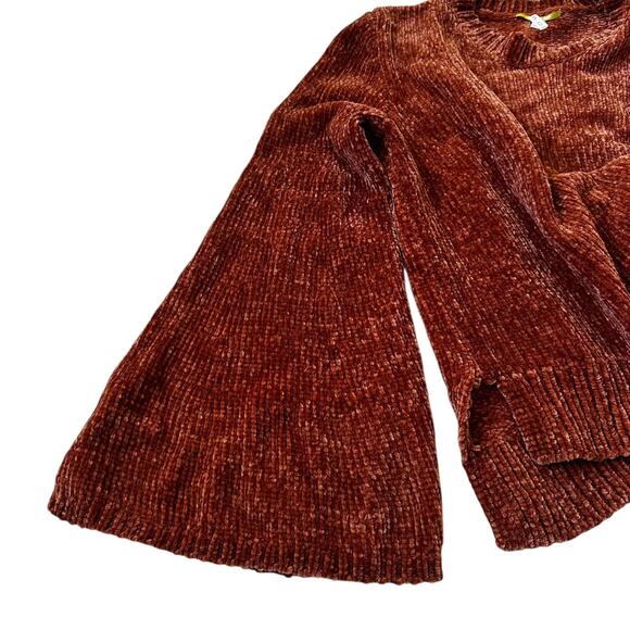 Gianni Bini Rust Cable Knit Pullover Sweater Women's Size Large | 39-52-3 - Picture 3 of 7